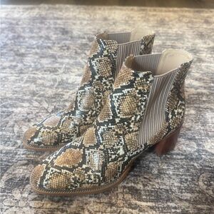 Snakeskin Ankle Boots